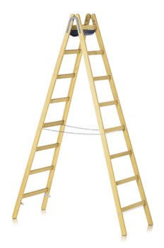 Двухсторонняя деревянная стремянка Zarges Crestamax B 2х6 40046