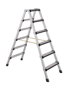 Двухсторонняя анодированная стремянка Zarges Z600 2x6 41435 - фото 100283