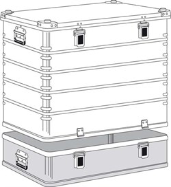 Алюминиевый ящик Zarges К 470 Plus 240 л 40506 - фото 103965