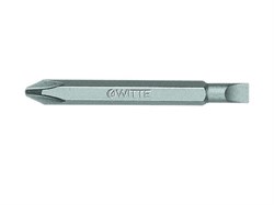 Двухсторонняя бита Witte Industrie Doppel-Bit 1/4" PH 1/шлиц 0,6х4,5х60 мм 29001 - фото 106345