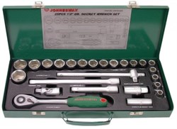 Набор торцевых головок Jonnesway 1/2"DR, 10-32 мм, 25 предметов S04H4125S - фото 114558