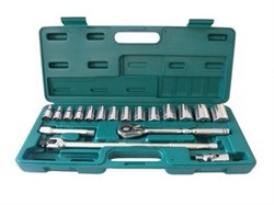 Набор дюймовых торцевых головок Jonnesway 1/2"DR, 3/8"-1-1/4", 19 предметов S05H4219S - фото 114584