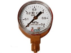 Пропановый манометр Кедр МП-50 (0-0,6 МПа, кл.2,5, М12Х1,5) С3Н8-У - фото 116600