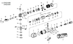 Ремкомплект для пневматической трещотки King Tony 1/2"DR 108 Нм 37423-ATK1 - фото 119891