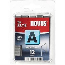 Тонкие cупертвердые скобы для степлера Novus тип 53 А 53/12S 1000 шт - фото 126509