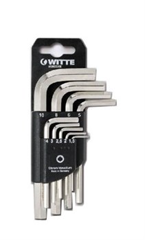 Набор угловых шестигранных ключей Witte 7 шт 45020 - фото 12977
