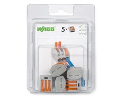 Мини-упаковка рычажковых клемм Wago 222-415/996-005 - фото 152129