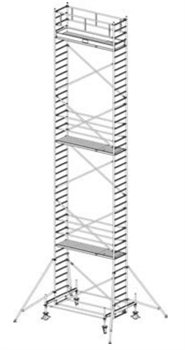 Алюминиевая вышка-тура Krause Stabilo 100 12,4м 741134 - фото 157223