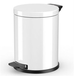 Мусорный контейнер Hailo Solid M.12л., сталь, белый, с оцинк.ведром, арт. 0514-099, шт - фото 158738