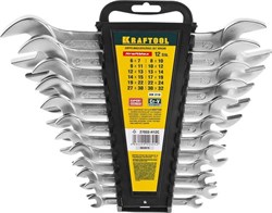 Набор рожковых ключей Kraftool Expert 6-32 мм, 12шт 27033-H12C - фото 262807