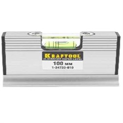Уровень Kraftool 100мм, 2 глазка 1-34733-010 - фото 263197