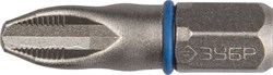 Торсионные крестовые биты Зубр Эксперт C1/4, PZ3x25мм, 2шт 26013-3-25-2 - фото 265592