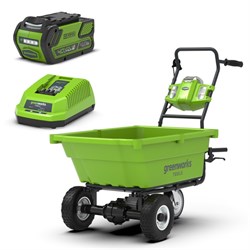 Тележка садовая самоходная G-MAX 40V GREENWORKS G40GCK4 c АКБ 4АЧ и ЗУ GREENWORKS 7400007UB - фото 268408
