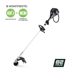 Триммер аккумуляторный 82V GREENWORKS GС82BCK25 c АКБ 2.5АЧ и ЗУ - фото 268753
