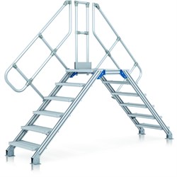 Стационарный переход Zarges с наклоном 45°, 9 ступеней 40355948 - фото 278065