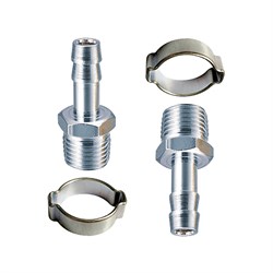 Переходник Fubag 1/4"M на елочку 6мм с обжимным кольцом 6x11мм в блистере, 2 шт - фото 283251