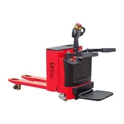 Самоходная электрическая тележка PROLIFT SK-20, 2000 кг, АКБ 200 Ah, с поручнями и платформой для оператора - фото 298373
