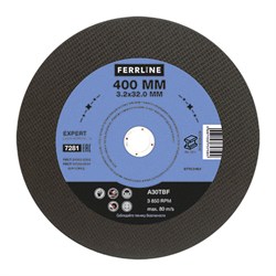 Отрезной круг по металлу FoxWeld FerrLine Expert 400 х 3,2 х 32,0 мм A30TBF - фото 315479