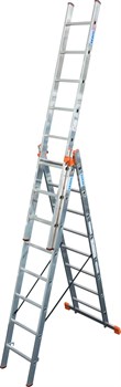 Алюминиевая трехсекционная лестница Krause Tribilo 3х8 129666 - фото 319971