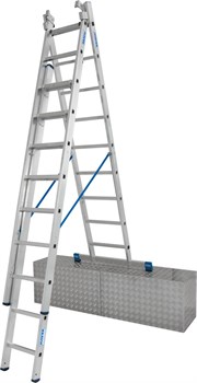 Алюминиевая трехсекционная лестница Krause Stabilo 3х9 133755/123930 - фото 320100