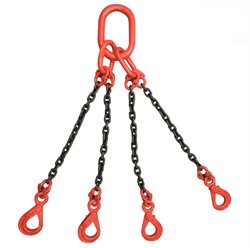 Цепной строп с самозакрывающимся крюком OCALIFT 4СЦ 3,15т 2м - фото 322203