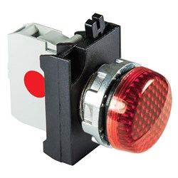 Сигнальная арматура EMAS красная со светодиодом 12-30В AC/DC CM060XK - фото 323740