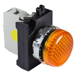 Сигнальная арматура EMAS желтая со светодиодом 12-30В AC/DC CM080XS - фото 323742