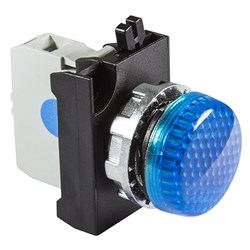 Сигнальная арматура EMAS синяя со светодиодом 100-230В AC CM0M0XM - фото 323746