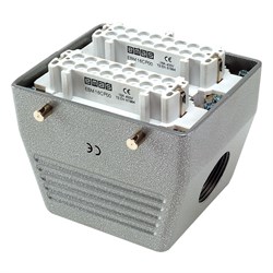 Розетка EMAS кабельный боковой ввод, 32 полюса, 16А EBM32PU10 - фото 324500