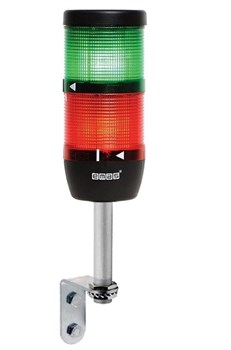Сигнальная колонна EMAS 70мм, красная, зеленая 220V, светодиод LED IK72L220XD01 - фото 324954