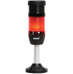 Сигнальная колонна EMAS 50мм, красная, 220V, стробоскоп FLESH, зуммер IK51F220ZM03 - фото 324990