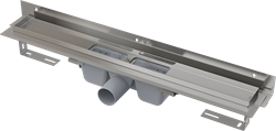 Душевой лоток AlcaPlast APZ4 Flexible 950 мм, пристенный монтаж, с порогами для решетки (без решетки), нержавеющая сталь - фото 337216