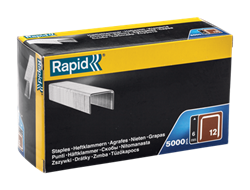 Тонкие широкие скобы RAPID тип 80 (12 / ВеА 80 / Prebena A / Senco AT) 6 мм 5000 шт - фото 340549
