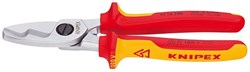 Диэлектрический кабелерез Knipex с двойными режущими кромками KN-9516200 - фото 34055