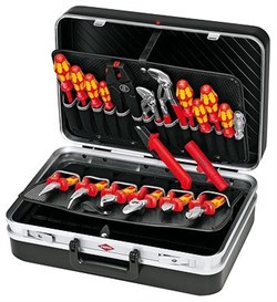 Набор инструмента 20 предмета для электромонтажа, в чемодане KNIPEX KN-002120 - фото 34748