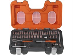 Набор автоинструмента 1/4" 46 предметов Bacho S460