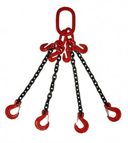 Строп цепной TOR 4СЦ г/п 6,7 т 10,0 м с укорачивающими крюками, шт - фото 359026