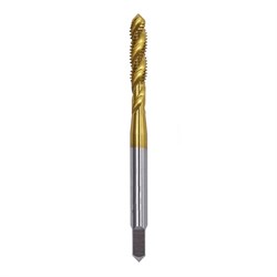 Машинный однопроходный метчик ПрофОснастка Эксперт №401 HSS М2 TiN, ISO 529 М2x0,4 50221001 - фото 384779