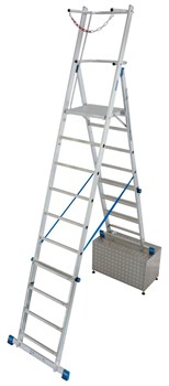 Телескопическая лестница с платформой Krause Stabilo 8-10 127648 - фото 386074