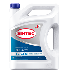 Тосол Sintec ОЖ-45 канистра 5кг/Antifreeze coolant 5kg can - фото 391699