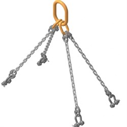 Строп цепной TOR 4СЦ-11,2-2,0 (кл.8) звено NORY032, на концах скоба 210-6.5т, шт - фото 415931