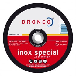 Обдирочный круг AS 30 S Inox 125х6х22,23 DRONCO 3126540