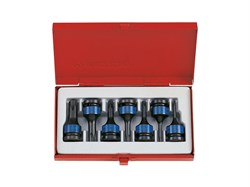 Комплект ударных насадок TORX 1/2" L=60 мм, Т25-Т60 7 пр. KING TONY 4417PP