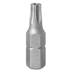 Вставка (бита) торцевая 1/4", Torx, T9, 25, с отверстием KING TONY 102509U Tony - фото 676111