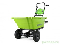 Тележка садовая самоходная 106 л G-MAX 40V GREENWORKS G40GC Greenworks 7400007 - фото 686134