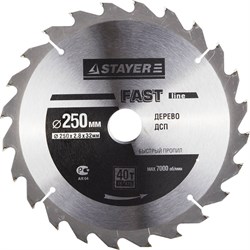 Диск пильный Stayer MASTER-OPTI-Line" 250мм 40T 3681-250-32-40 - фото 83675