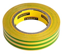 Изолента Stayer Profi желто-зеленая, 10м x 15мм 12292-S-15-10 - фото 84493