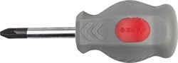Крестовая отвертка ЗУБР Мастер-Техник короткая, PZ1 38мм 25063-38-1_z01 - фото 86260