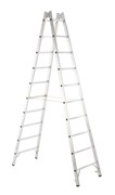 Двухсторонняя алюминиевая стремянка Zarges Z600 2x10 40313