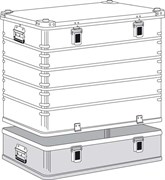 Алюминиевый ящик Zarges К 470 Plus 240 л 40506